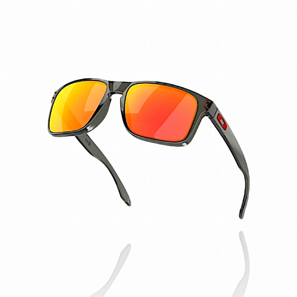 Holbrook™ (Low Bridge Fit) Men's Sunglasses Prizm Ruby Lenses Grey Smoke Frame - Picture 4 of 6